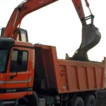 Fotografía de movimiento de tierras y ejecución de firmes en la autovía A-66, tramo Aldea del Cano – Aljucén.