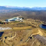 Imagen aérea de los trabajos de sellado y recuperación ambiental de vertederos clausurados en Ávila.